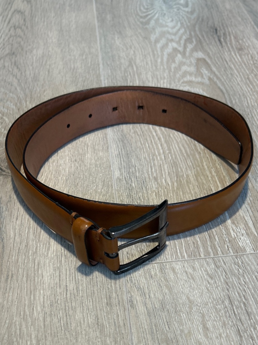 Trafalgar Cameron Tan Cognac Leather Belt | Size 32